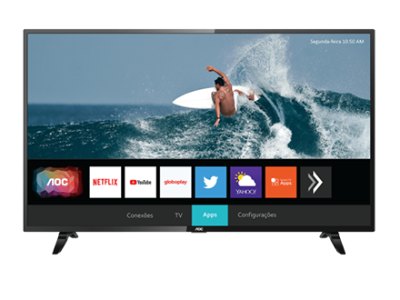 Smart TV LED 32 HD Roku WiFi HDMI 32S5135/78G - AOC - Info Store