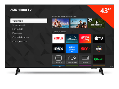 43S5155/78G - SMART ROKU TV FULL HD